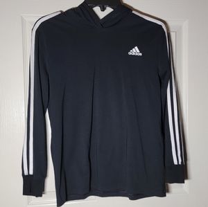 Adidas Boys' Long Sleeve Hooded T-Shirt